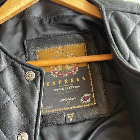 QUILTED LEATHER BOMBER JACKET - Picture 4 of 14